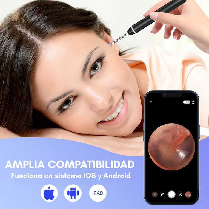 Limpia Oídos Cámara Inteligente Extractor De Cera Endoscopio