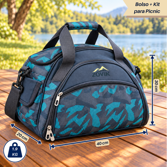 Mochila Picnic 30 Utensilios Para 4 Personas Outdoor