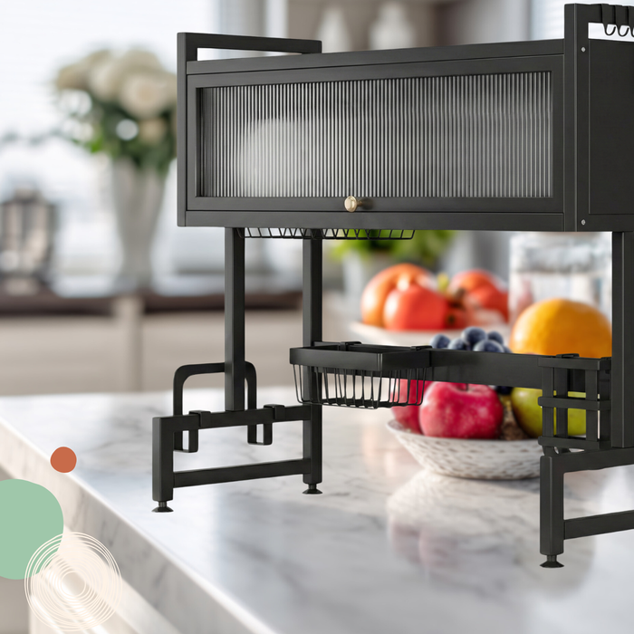 Escurridor Secador De Platos Loza 2 Niveles Cocina Metálico