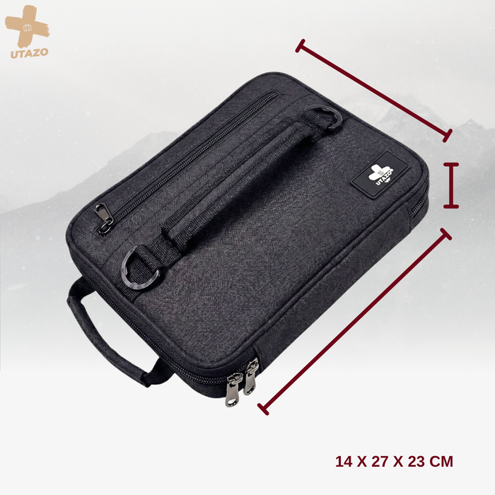 Lonchera Térmica Impermeable Correa Ajustable Expandible Negro