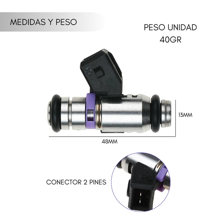 Inyector De Gasolina Fiat Palio 1.3 1998-2003 Unidad