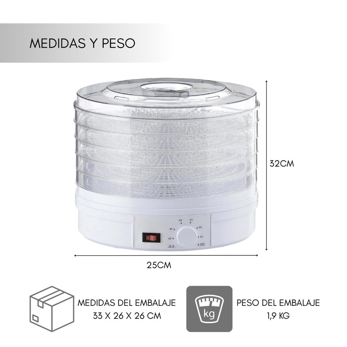 Deshidratador De Alimentos Electrico Verdura Carnes 5 Capas