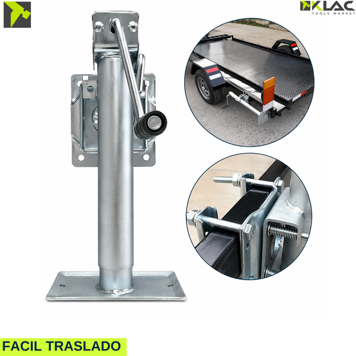 Pata Estabilizadora Fija Carro De Arrastre Capacidad 1000 Kg