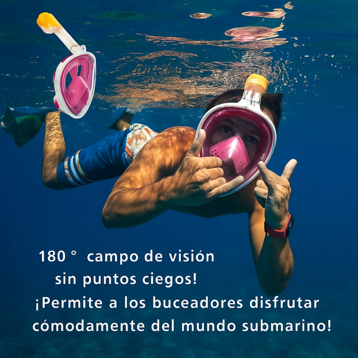 Máscara Antiniebla Para Buceo Snorkel Con Soporte Gopro