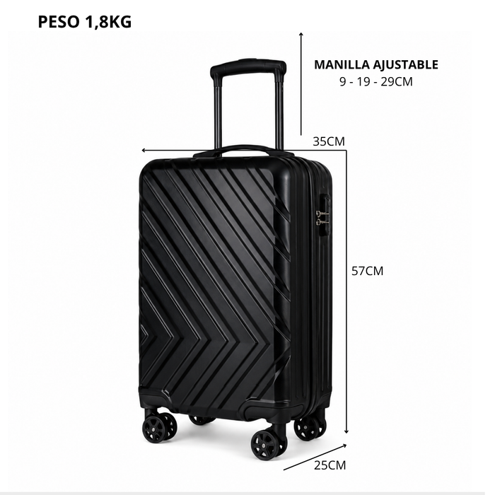 Maleta Cabina De 10 Kg Equipaje Chica Ruedas Viajes Avión