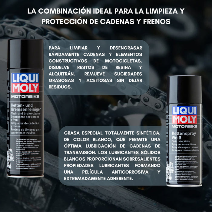 Pack Limpiador Cadenas Y Grasa Cadenas De Moto Liqui Moly