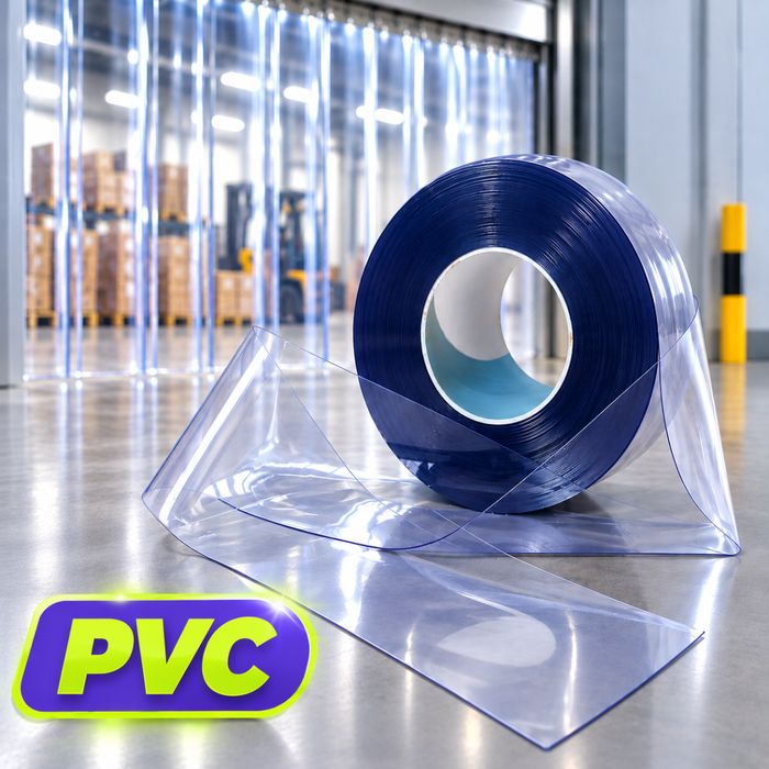 Cortina Lama PVC Temperatura Cámara Frigorífica Cuarto Frío 30Mts