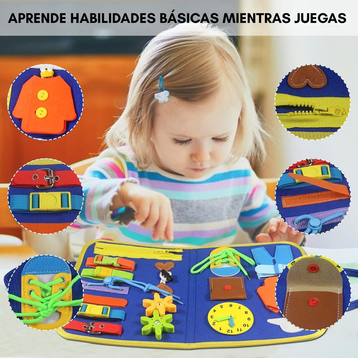 Tablero Sensoriales Interactivo Montessori Juego Educativo