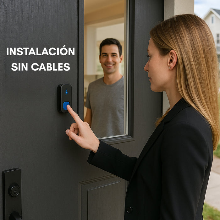 Timbre Inalambrico 300m Exterior Para Casa Impermeable