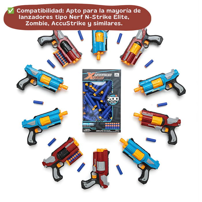 100 Dardos Juego De Dardo Tipo Nerf N-strike Bala Respuesto