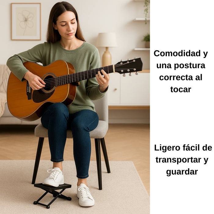 Reposapies Regulable En Altur Plegable Para Guitarra
