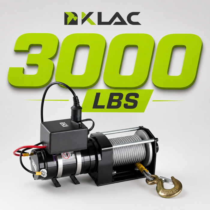 Winche Eléctrico 3000 Lb Control Remoto Inalambrico Cable Acero Gancho