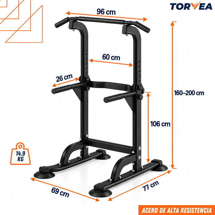Torre Multifunción Dominadas Ejercicio Fitness Gym