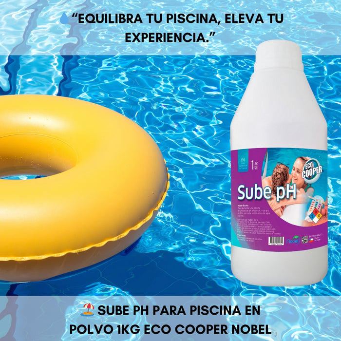 Sube Ph Para Piscina En Polvo 1kg Eco Cooper Nobel