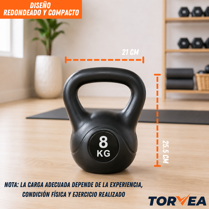 Pesa Rusa Kettlebell 8 Kg Para Ejercicio Fitness Entrenamiento