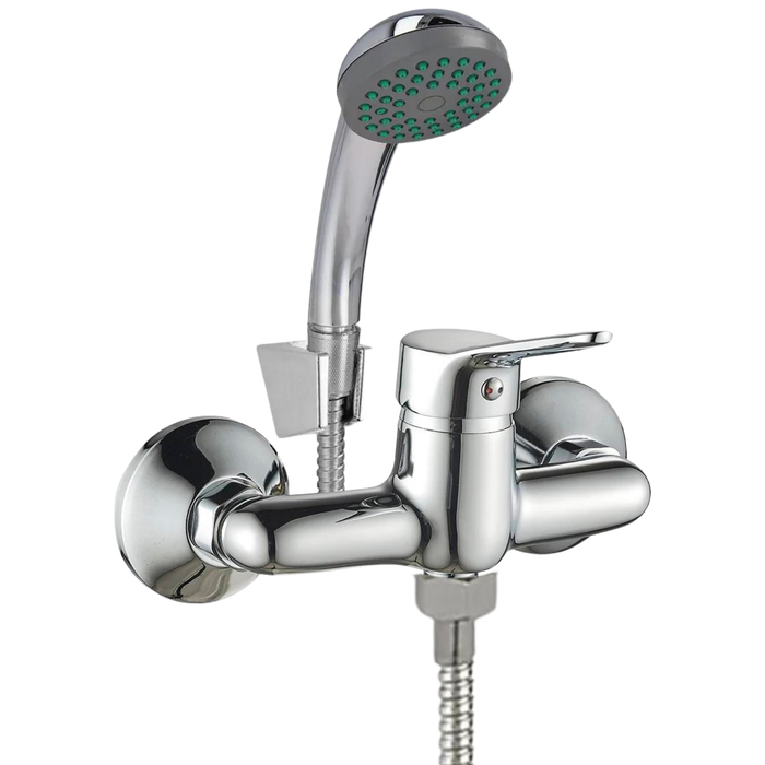 Griferia Baño Monomando Ducha Tina Llave Cromada
