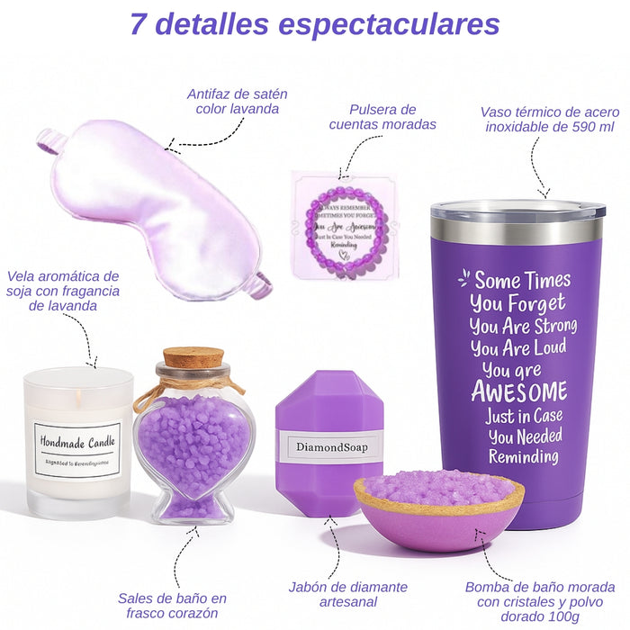 Kit Spa Aromaterapia Autocuidado Cuidado Bienestar Personal Vela Perfumada Telotenemos Regalo Perfecto Para Mama Hermana Polola Novia Amiga