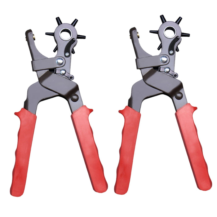 Set 2 Alicate Perforador Cinturones Sacabocados Para Cuero