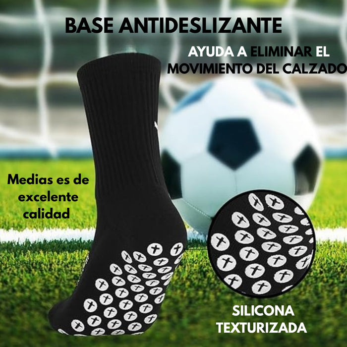 Medias Calcetas Deportivas De Fútbol Antideslizante