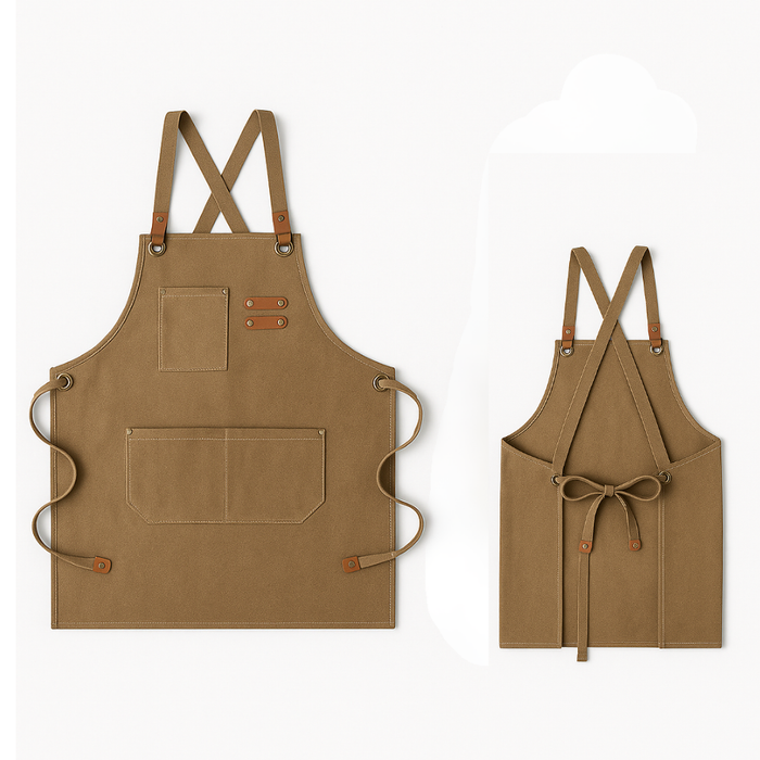 Pechera Delantal Cocina Barbacoa Parrilla Premium Peluquero Negro Batman Marrón