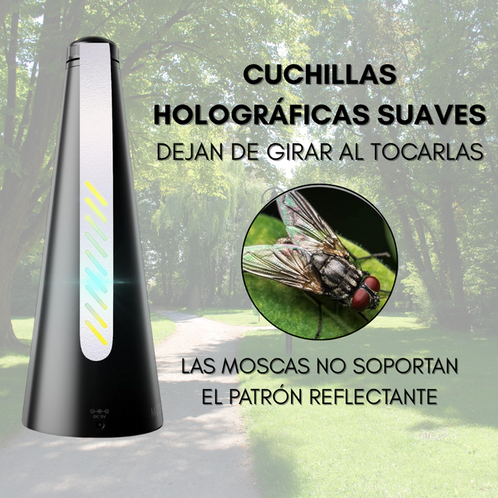 Repelente De Moscas Portátil Pilas Tipo Ventilador