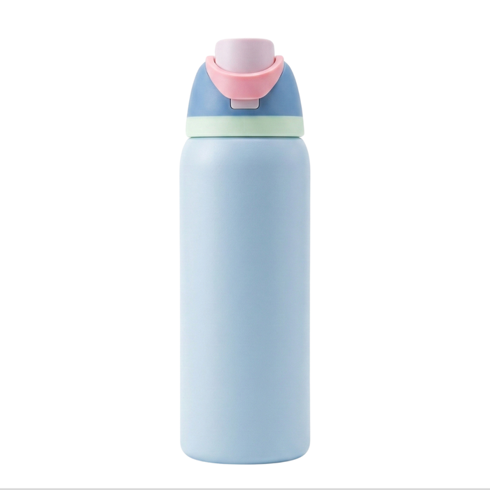 Botella De Agua 1000ml Termo Acero Inoxidable Térmico Lila