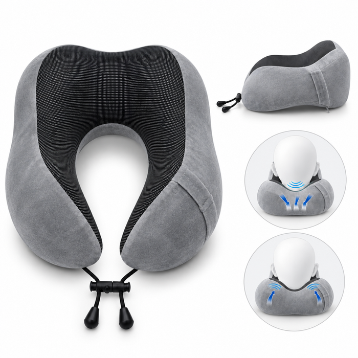 Almohada Viscoelastica Viaje Cuello Cojín Relajante Tapa Ojo