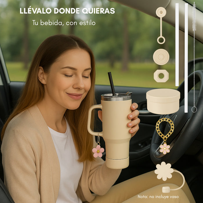 Accesorios Para Vaso Térmico Decoración Universal Bombilla 9 Accesorios