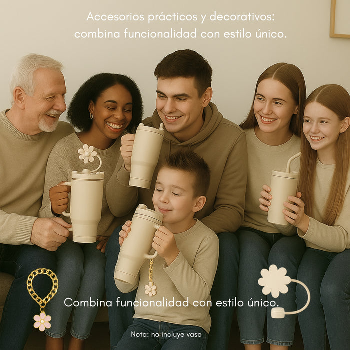 Accesorios Para Vaso Térmico Decoración Universal Bombilla 9 Accesorios