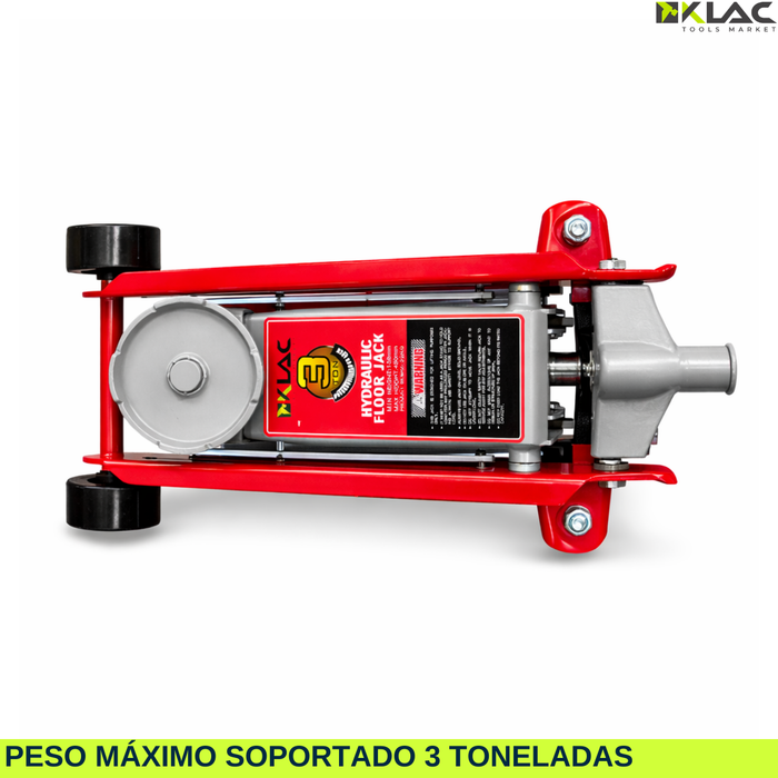 Gata Hidráulica Caimán 3 Toneladas Perfil Bajo Auto Suv
