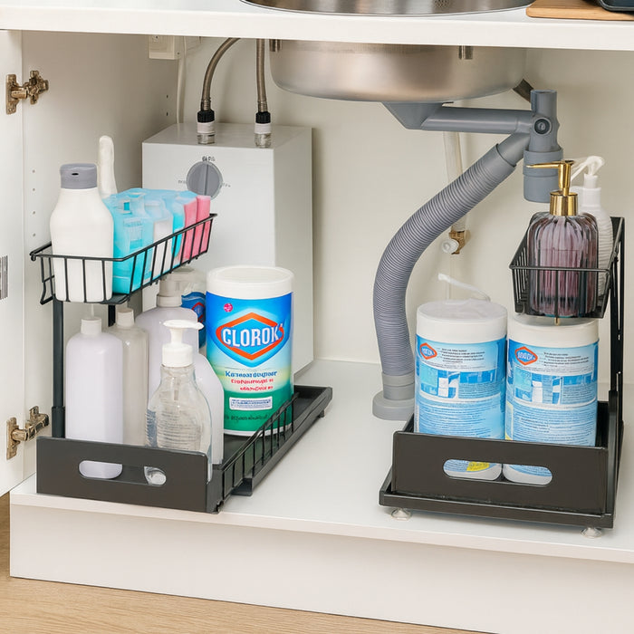 Organizador Estante Multiuso Bajo Lavaplatos Cocina Baño