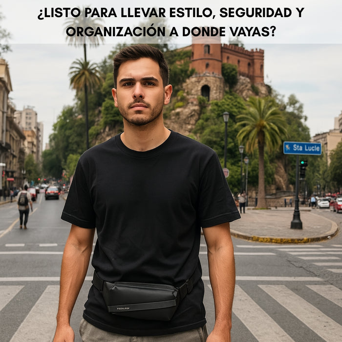 Banano Impermeable Trip On Bolso Cruzado Para Hombre