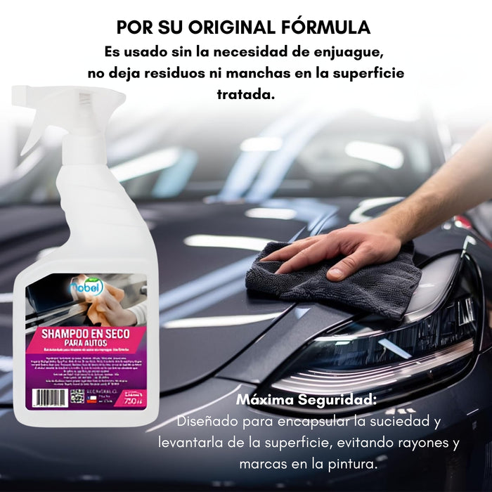 Shampoo Abrillantador En Seco Para Auto Car Wash 750 Ml