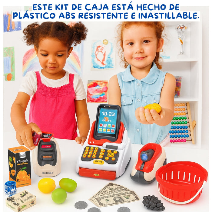 Juguete Caja Registradora Infantil Luz Y Sonido Accesorios