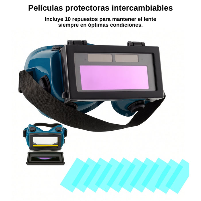 11pz Lente Soldar Seguridad Oscurecimiento Automaticos Gafas