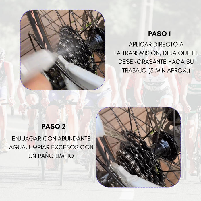 Pack Limpiador Desengrasante Cadenas Bicicletas Racelub 1-5l