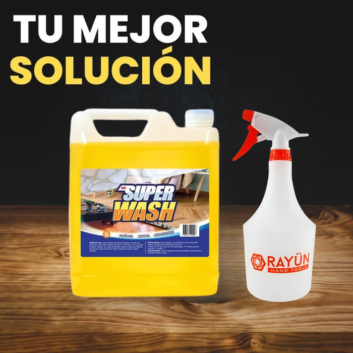 Pack Super Wash Limpiador De Pisos 5l + Pulverizador Rociado