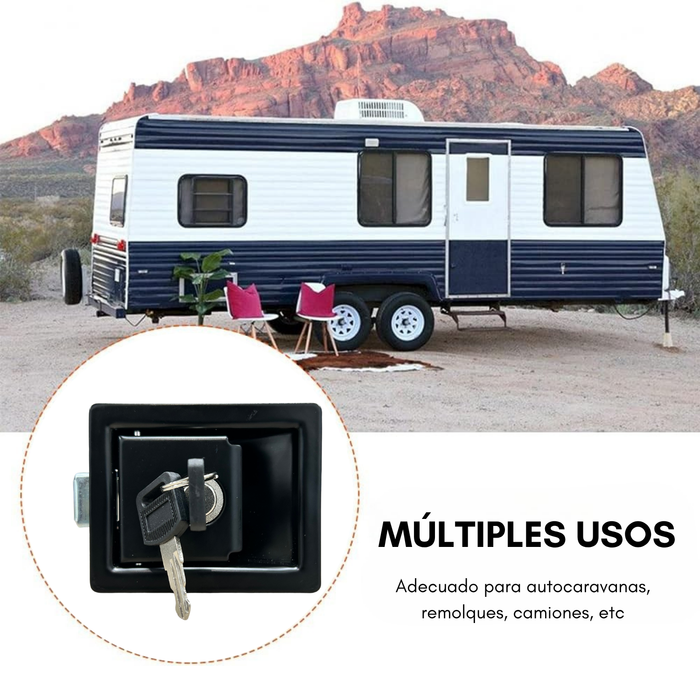 Chapa Cerradura Camper Casa Rodante Grande Incluye 2 Llaves