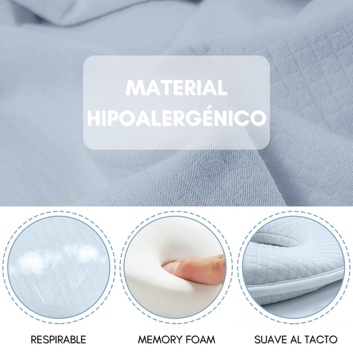 Almohada Cojín Para Bebe Anti Plagiocefalia Funda Algodon