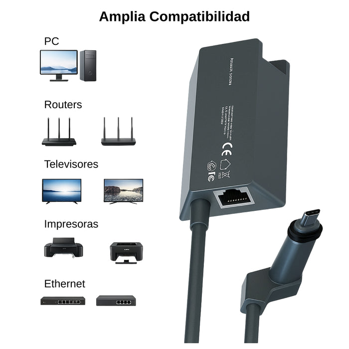 Adaptador Ethernet Internet Satelital Para Starlink Gen 2 Oe