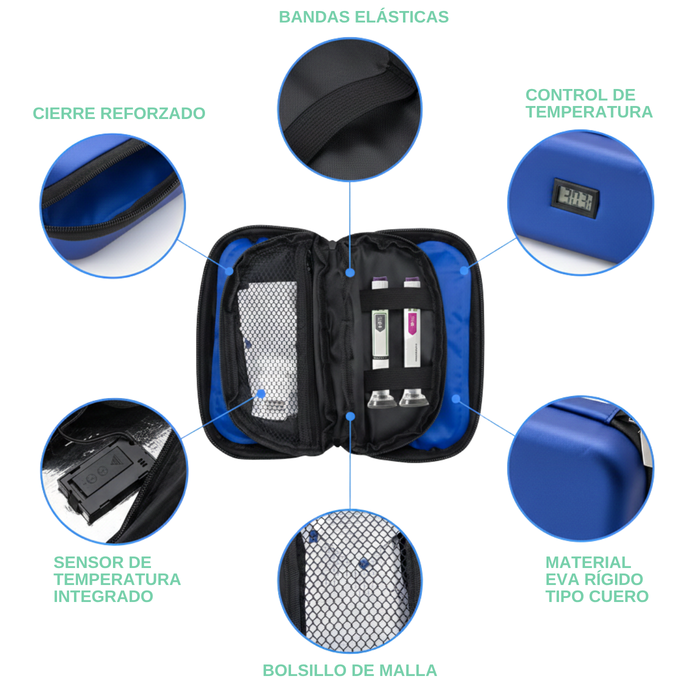 Estuche Cooler Porta Insulina Con Control De Temperatura