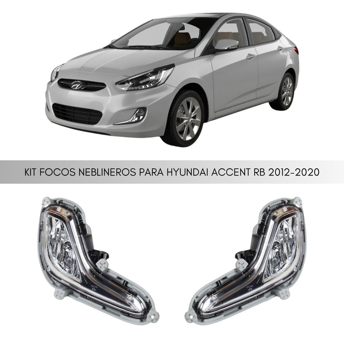 Kit Neblineros Para Hyundai Accent Rb 2012-2015 El Par