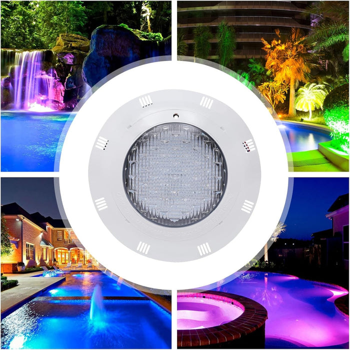 Foco Piscina 24w Mando Multicolor Lámpara Led Subacuática
