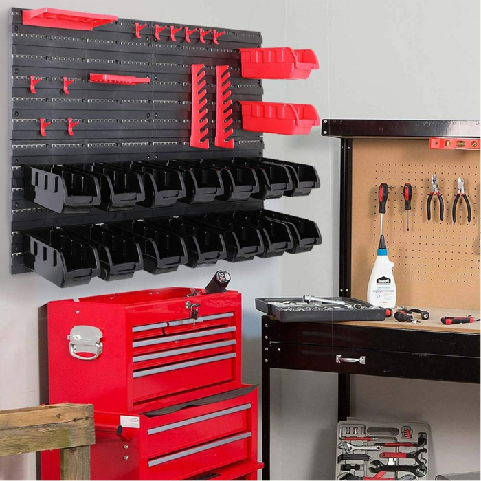 Organizador De Herramientas De Pared Tablero 46 Piezas