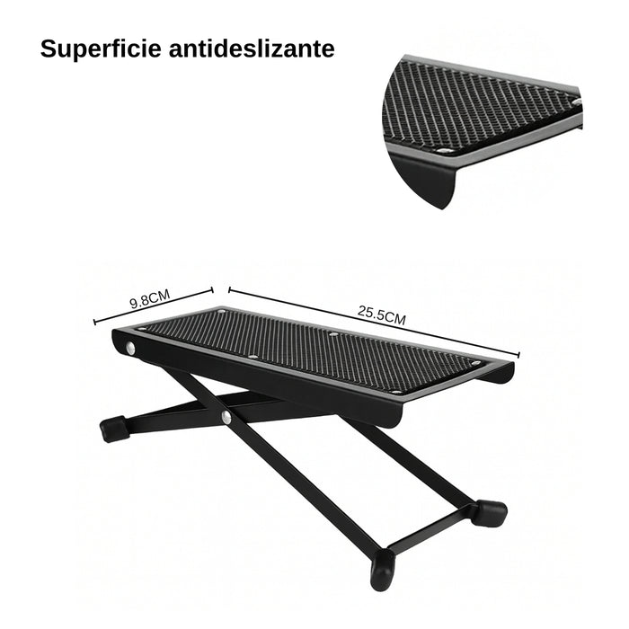 Reposapies Regulable En Altur Plegable Para Guitarra