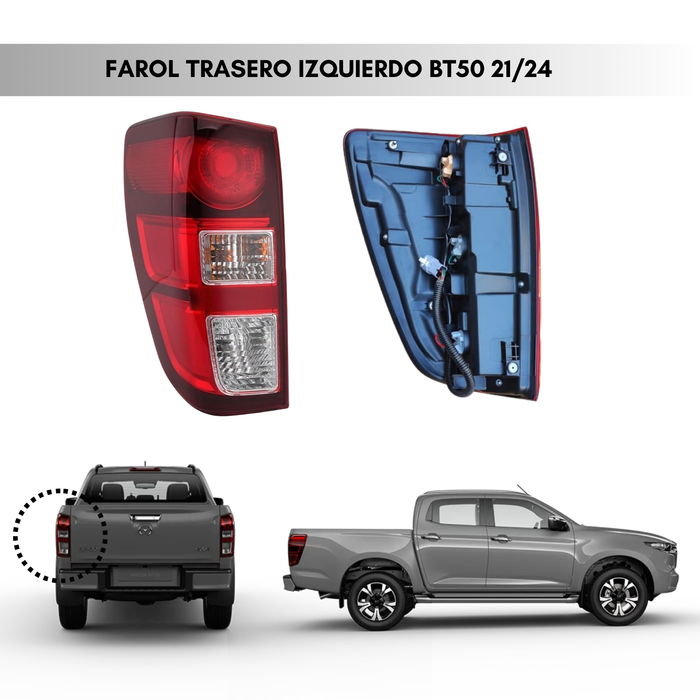 Farol Trasero Izquierdo Para Mazda Bt50 2021-2024