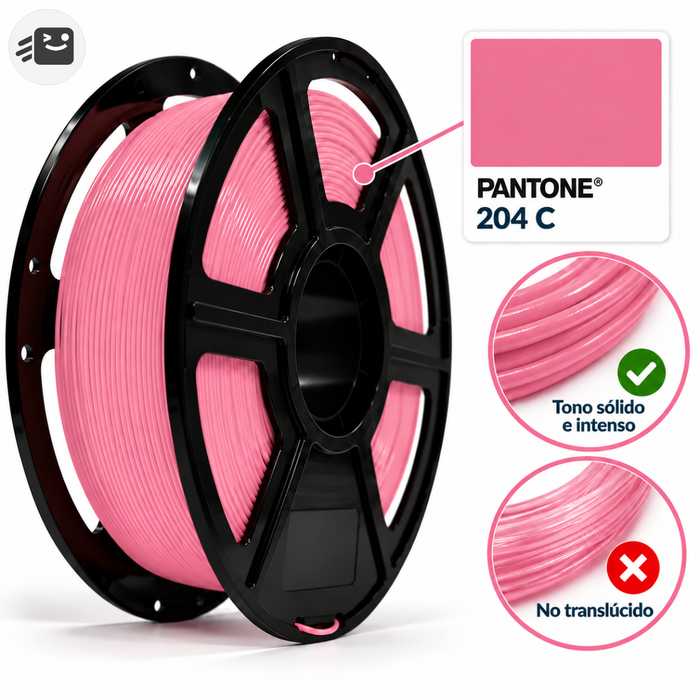Filamento Pla Para Impresión 3d 1.75mm 1 Kg Color Rosa