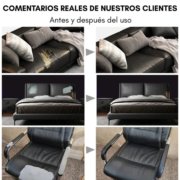 Parche Reparador Cuero Autoadhesivo 50x120cm Para Sofá Auto