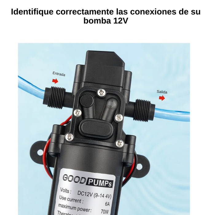 Bomba De Agua Diafragma Portátil Inteligente 6l/min 70w Colo