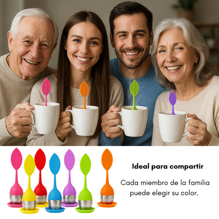 20 Infusores De Silicona Y Cero Inoxidable Para Té O Hierbas
